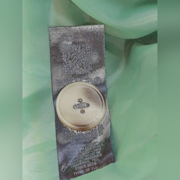 Miss Selfridge Sz 6 Light Mint Green Double-Breasted Blazer - Picture 6 of 6